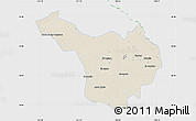Shaded Relief Map of Jimenez, single color outside