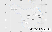 Silver Style Map of Jimenez, single color outside