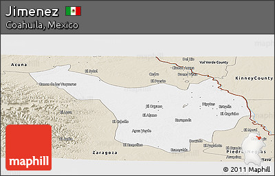 Classic Style Panoramic Map of Jimenez