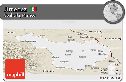 Classic Style Panoramic Map of Jimenez