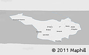 Gray Panoramic Map of Jimenez, single color outside