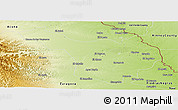 Physical Panoramic Map of Jimenez