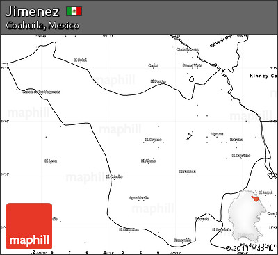 Blank Simple Map of Jimenez