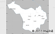 Gray Simple Map of Jimenez, single color outside
