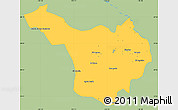 Savanna Style Simple Map of Jimenez, single color outside