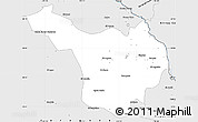 Silver Style Simple Map of Jimenez