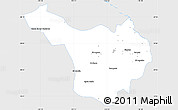 Silver Style Simple Map of Jimenez, single color outside