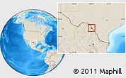 Shaded Relief Location Map of Piedras Negras