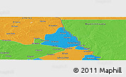 Political Panoramic Map of Piedras Negras