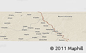 Shaded Relief Panoramic Map of Piedras Negras