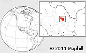 Blank Location Map of Ramos Arizpe