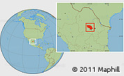 Savanna Style Location Map of Ramos Arizpe