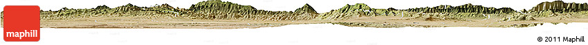 Satellite Horizon Map of Saltillo