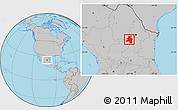 Gray Location Map of Saltillo