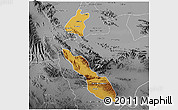 Physical 3D Map of Torreon, desaturated