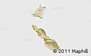 Satellite 3D Map of Torreon, single color outside
