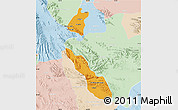 Political Map of Torreon, lighten