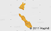 Political Map of Torreon, single color outside