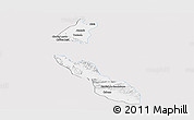 Silver Style Panoramic Map of Torreon, single color outside