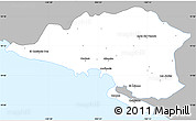 Gray Simple Map of Manzanillo, single color outside