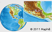 Physical Location Map of Milpa Alta