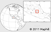 Blank Location Map of Xochimilco