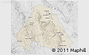 Shaded Relief 3D Map of Canatlan, lighten, desaturated