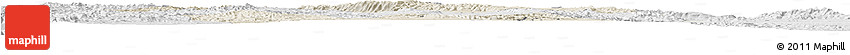Shaded Relief Horizon Map of Canatlan, lighten, desaturated
