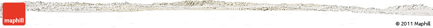Shaded Relief Horizon Map of Canatlan, lighten