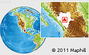 Physical Location Map of Canatlan, highlighted parent region