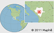 Savanna Style Location Map of Canatlan, highlighted parent region