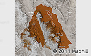 Physical Map of Canatlan, lighten, semi-desaturated