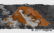 Physical Panoramic Map of Canatlan, darken, desaturated
