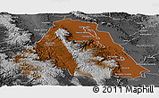 Physical Panoramic Map of Canatlan, desaturated