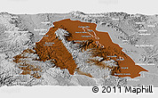 Physical Panoramic Map of Canatlan, lighten, desaturated