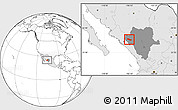 Blank Location Map of Canelas, highlighted country, highlighted parent region