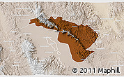 Physical 3D Map of Coneto de Comonfort, lighten