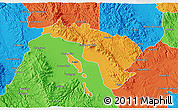 Political 3D Map of Coneto de Comonfort