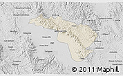 Shaded Relief 3D Map of Coneto de Comonfort, desaturated