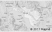 Silver Style 3D Map of Coneto de Comonfort