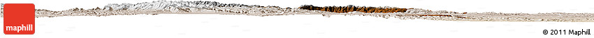Physical Horizon Map of Coneto De Comonfort, lighten