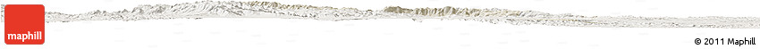 Shaded Relief Horizon Map of Coneto De Comonfort, lighten
