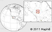 Blank Location Map of Coneto de Comonfort