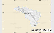 Classic Style Map of Coneto de Comonfort, single color outside