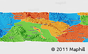 Political Panoramic Map of Coneto de Comonfort