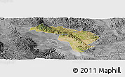 Satellite Panoramic Map of Coneto de Comonfort, desaturated