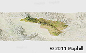 Satellite Panoramic Map of Coneto de Comonfort, lighten