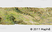 Satellite Panoramic Map of Coneto de Comonfort