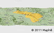 Savanna Style Panoramic Map of Coneto de Comonfort