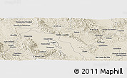 Shaded Relief Panoramic Map of Coneto de Comonfort